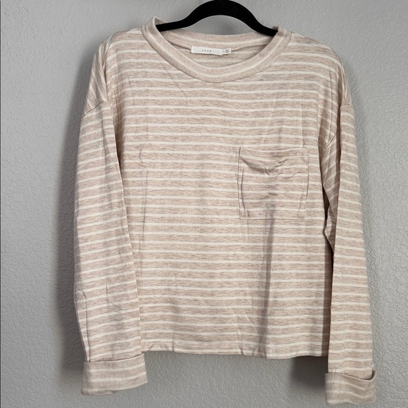 NWOT LUSH | Brandy Striped Long Sleeve Top - SZ Medium - Picture 2 of 4